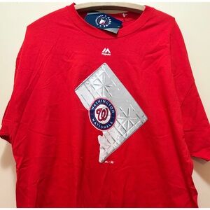 Washington Nationals - Majestic 2 XL T-Shirt - MLB Genuine Merch NWT
